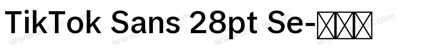 TikTok Sans 28pt Se字体转换
